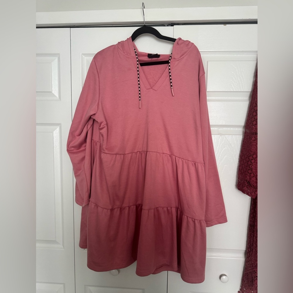City Chic Pink Knit Dress